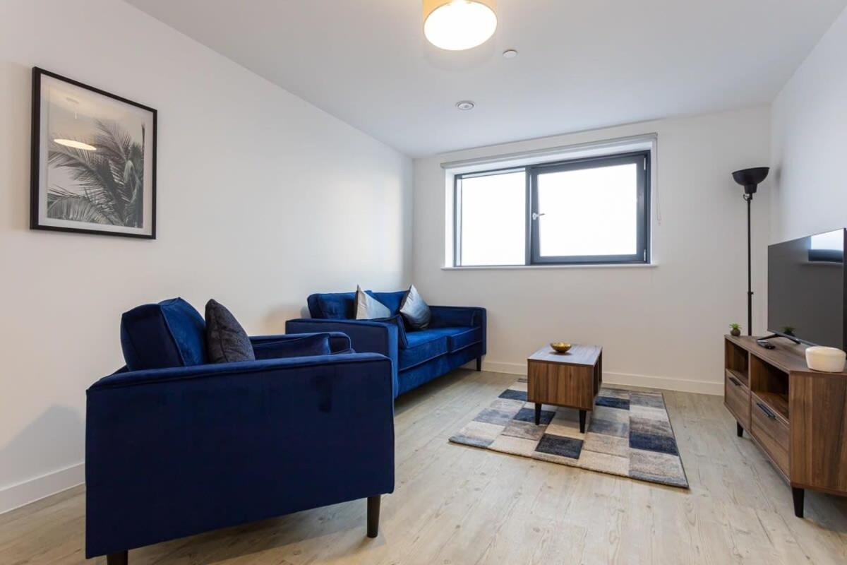 Modern 2 Bed Salford Apartment Stunning Views Mánchester Exterior foto